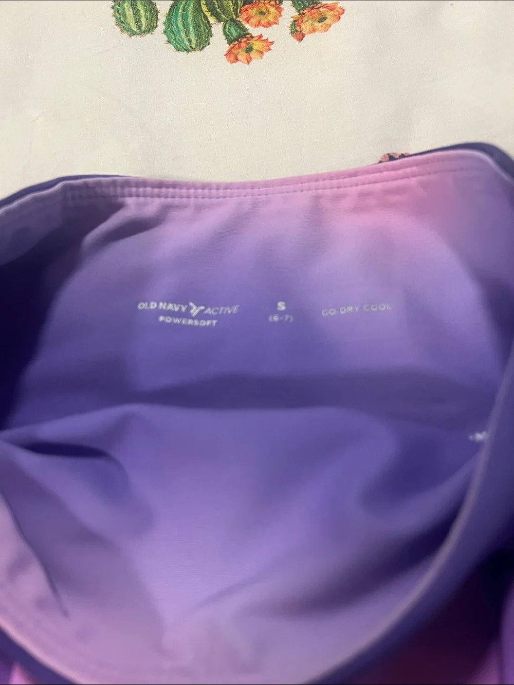 Old Navy Active Purple Ombre Circle Skater Skort